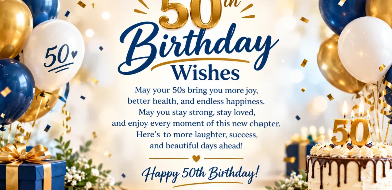 50th Birthday Wishes That Honor the Milestone