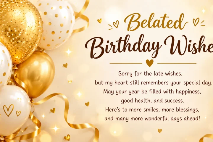 Belated Birthday Wishes That Still Feel Warm
