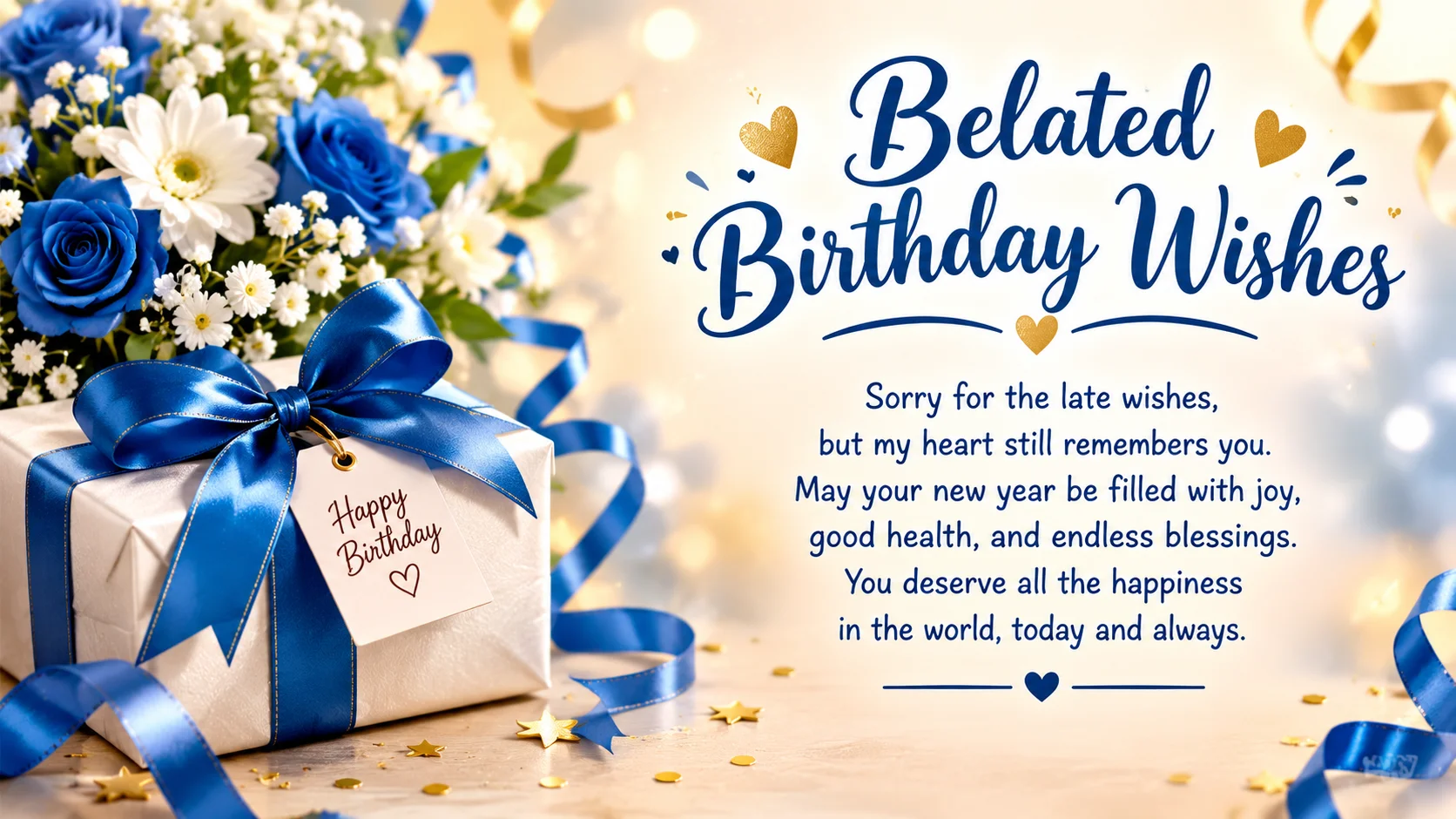 Belated Birthday Wishes That Still Feel Warm
