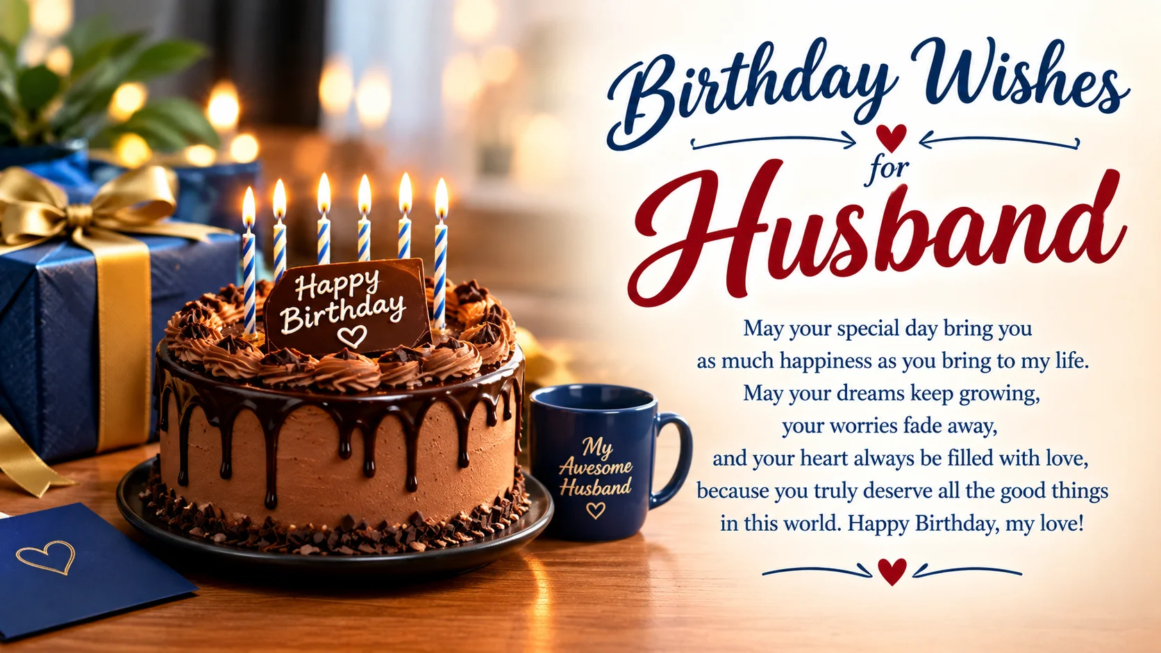 Birthday Wishes for Husband That Feel Personal