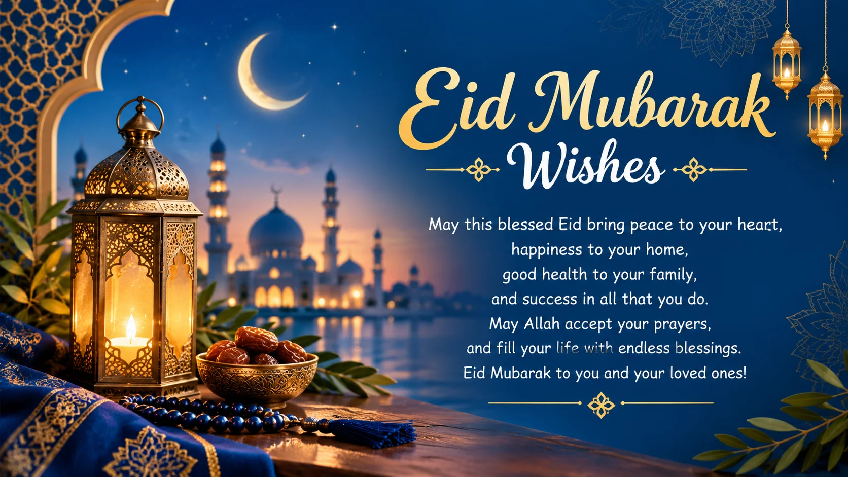 Eid Mubarak Wishes That Feel Warm and Sincere