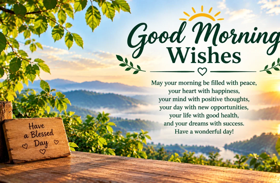 Good Morning Wishes for a Blessed Day