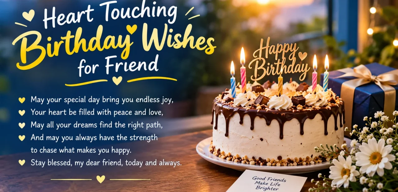 Heart Touching Birthday Wishes for Friend That Feel Real