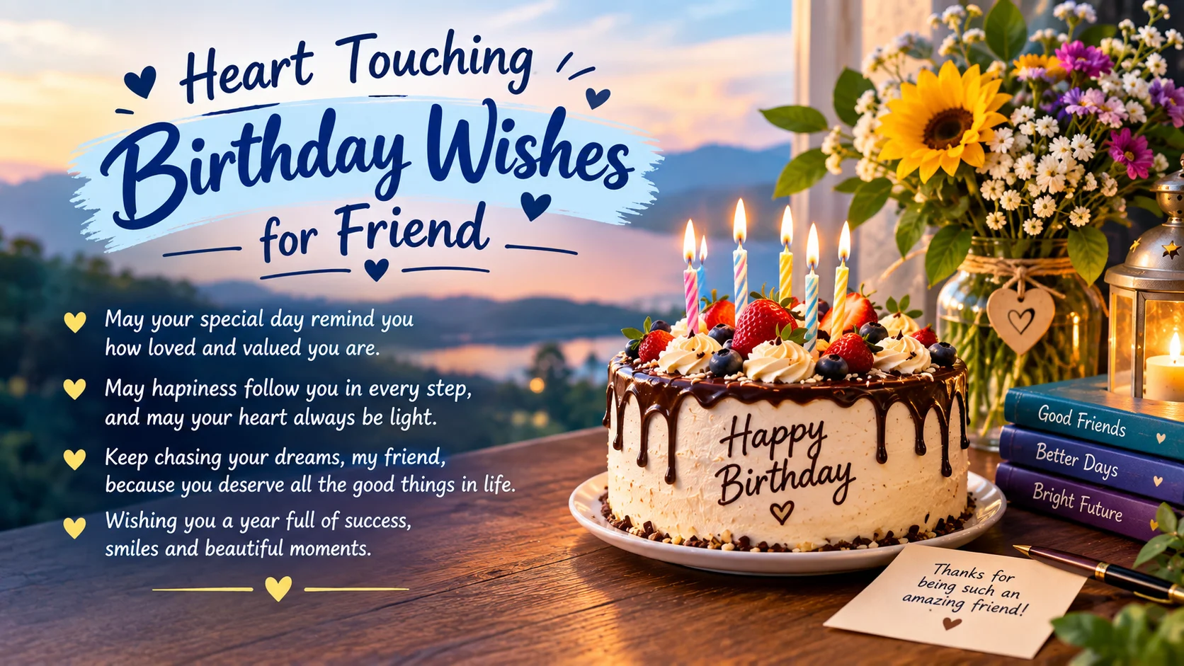 Heart Touching Birthday Wishes for Friend That Feel Real