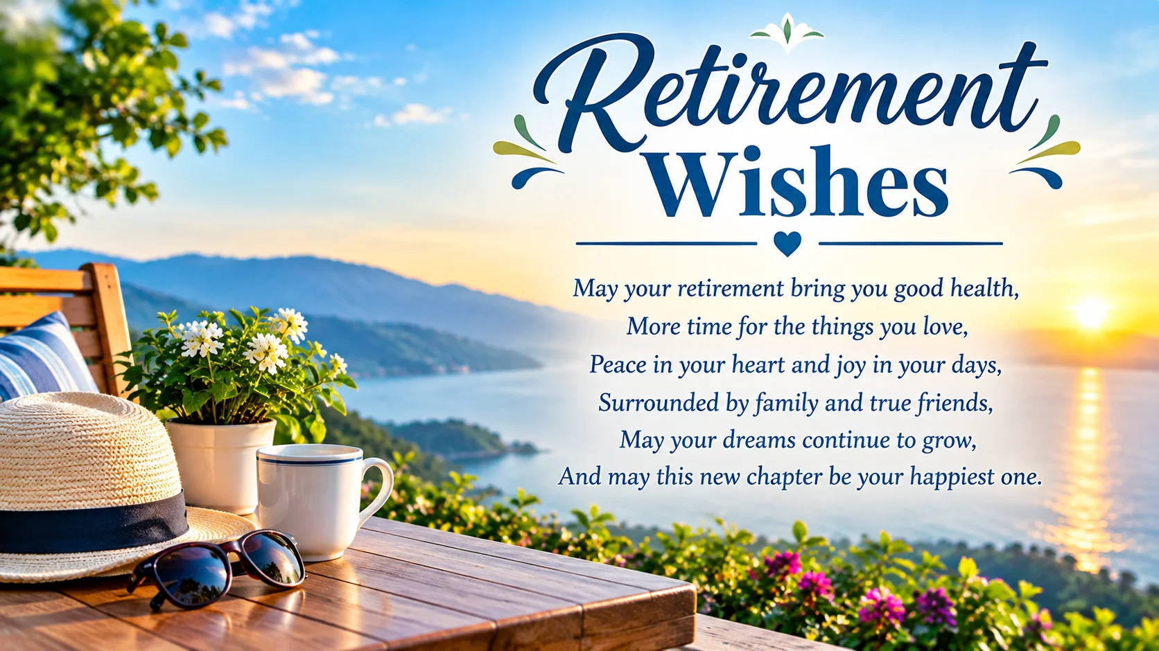 Retirement Wishes Warm Words for Someone Starting a New Chapter