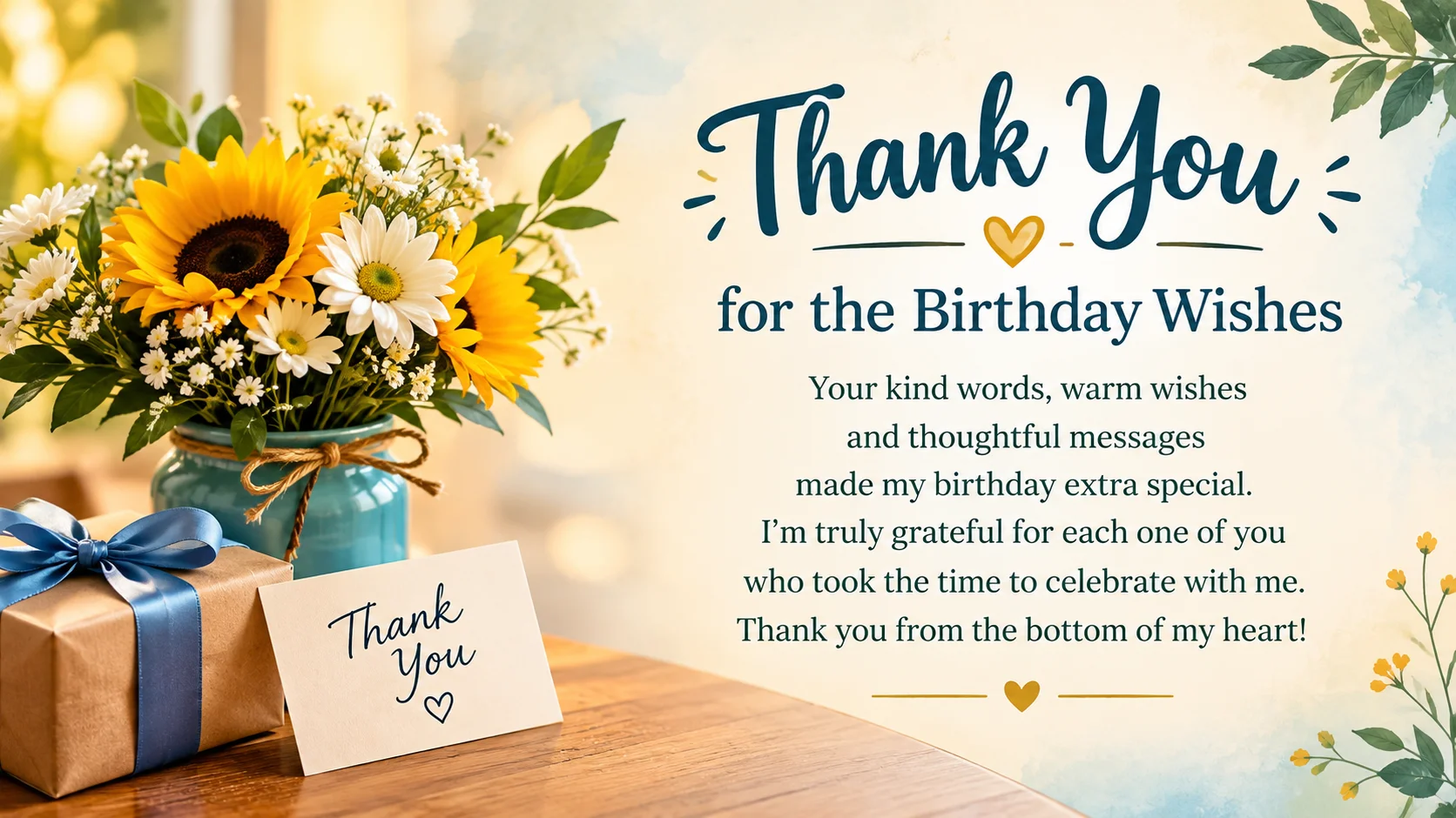 Thank You for Birthday Wishes Replies That Sound Sincere