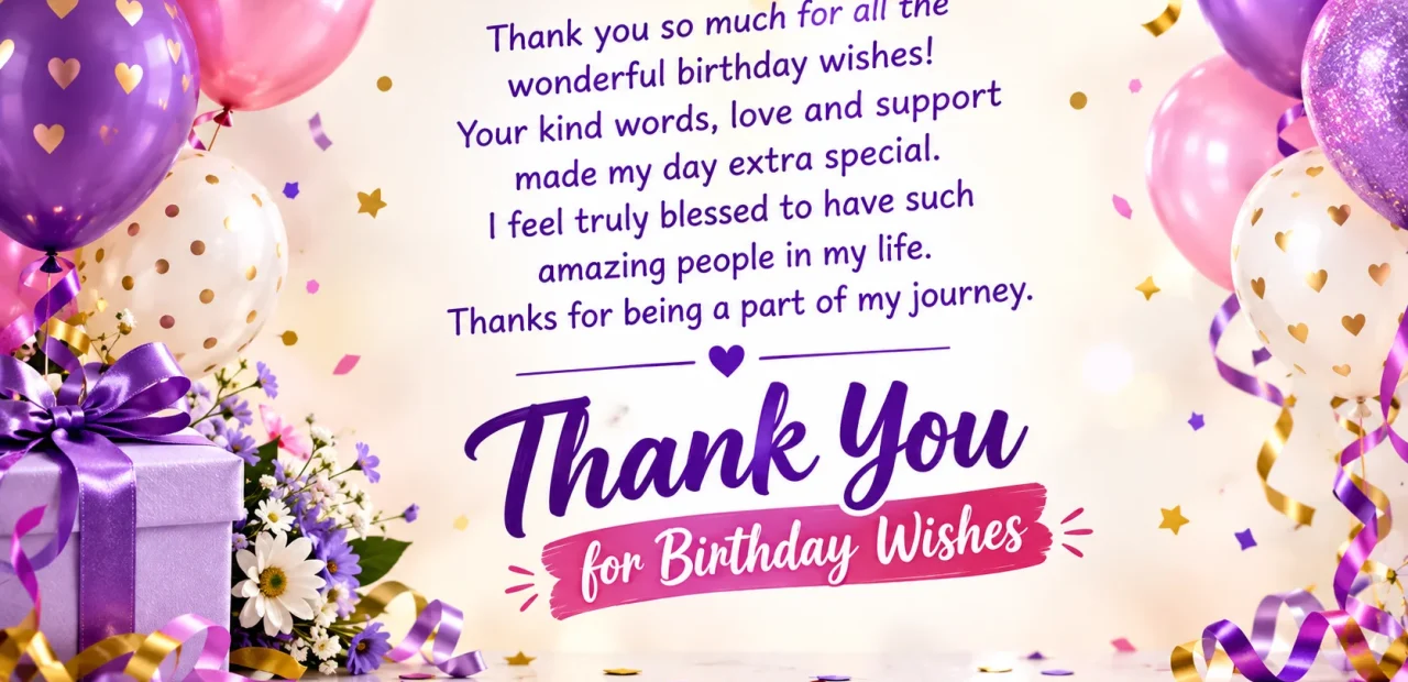Thank You for Birthday Wishes Replies That Sound Sincere