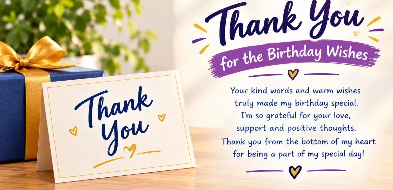 Thank You for the Birthday Wishes: Replies That Sound Sincere, Not Scripted
