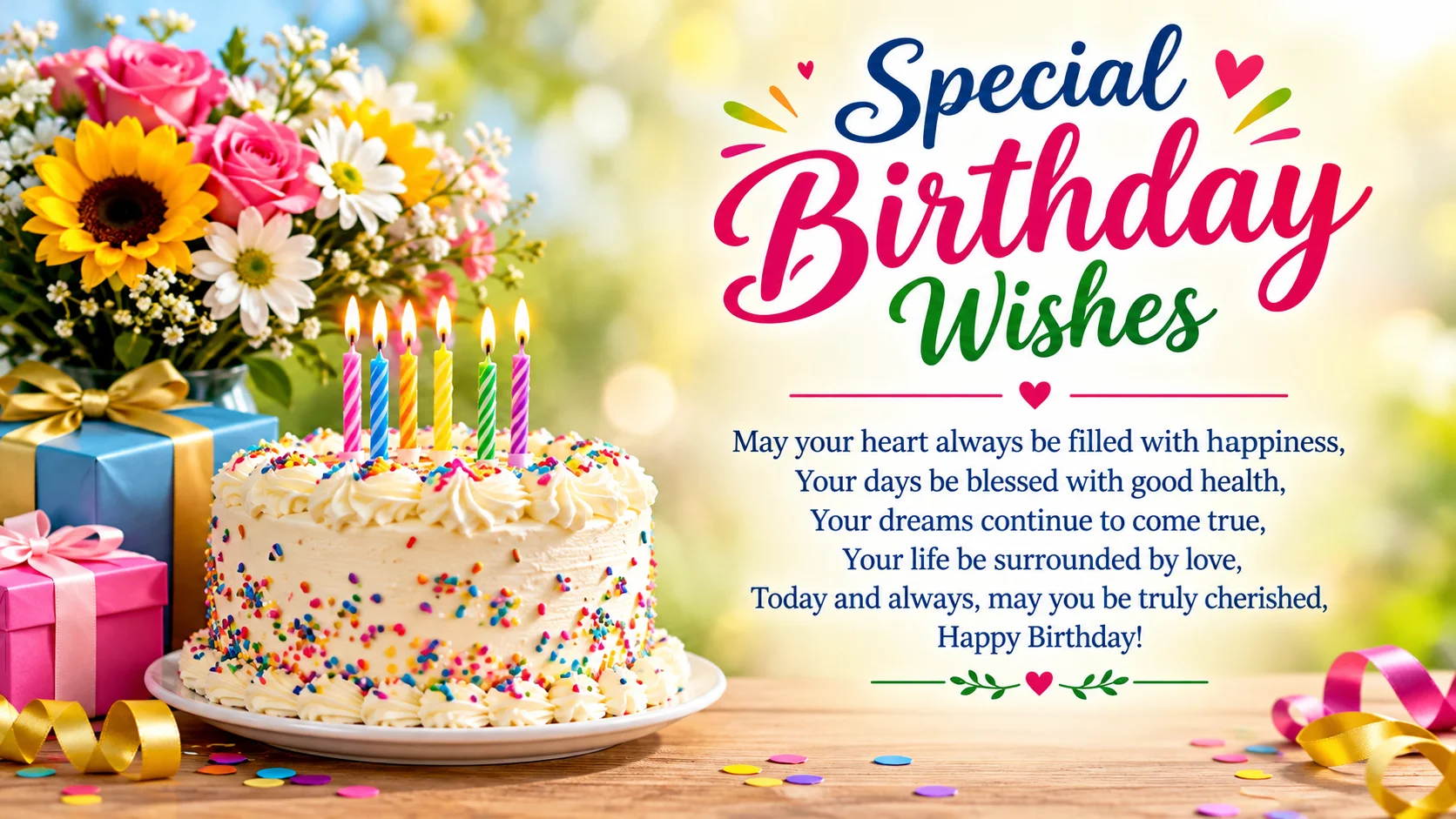 Special Birthday Wishes for the People Who Actually Matter to You
