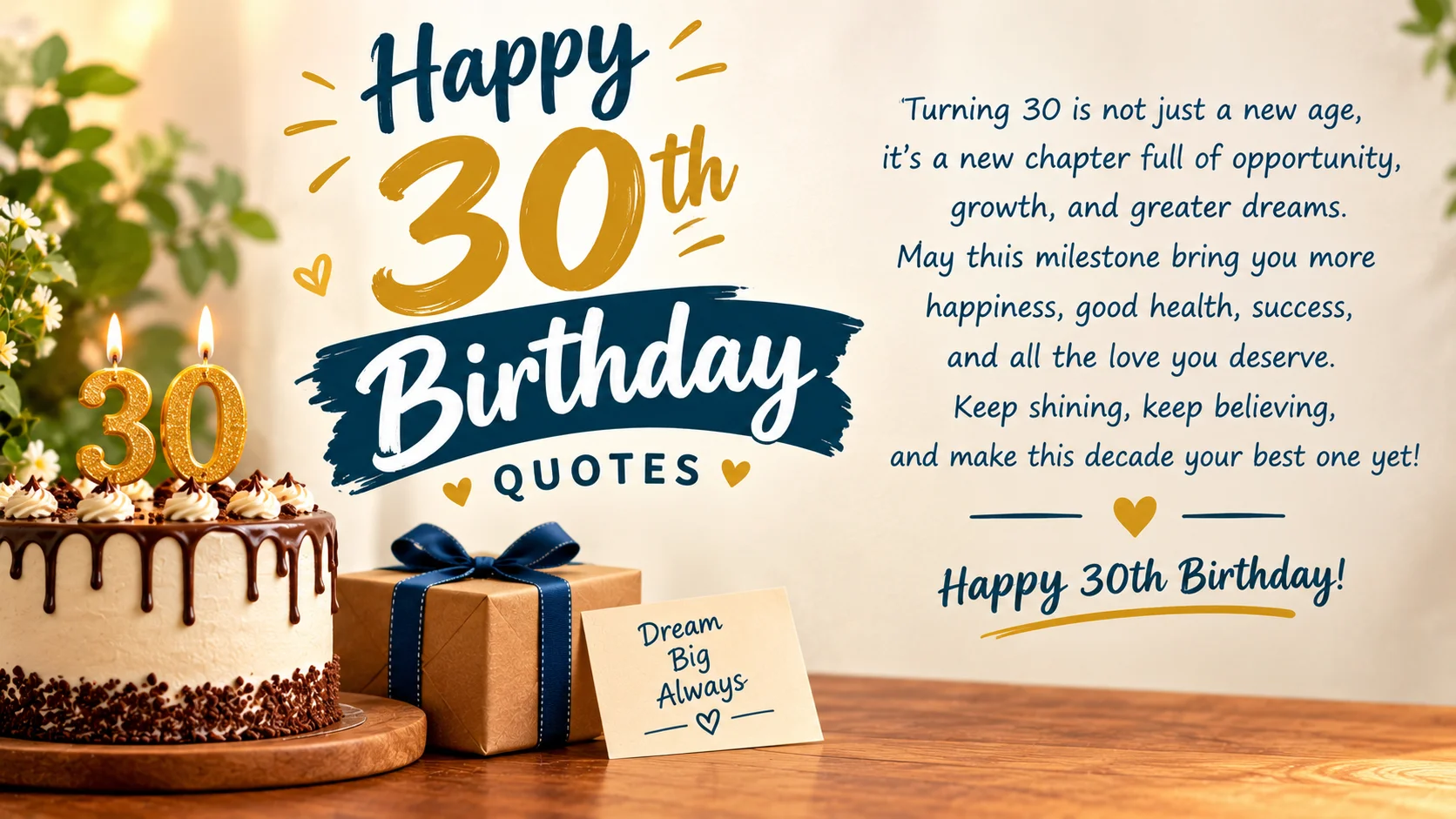 30th Birthday Quotes Words for the Start of a New Decade