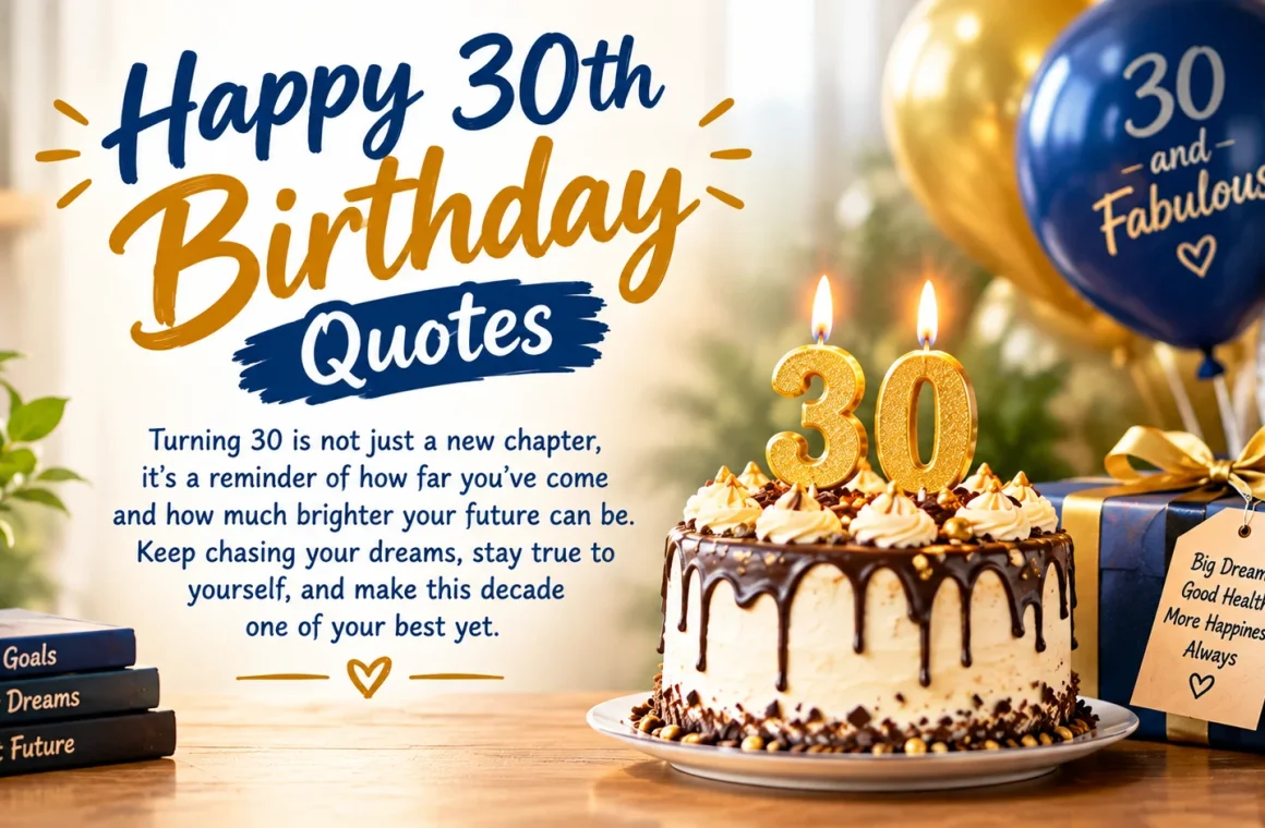 30th Birthday Quotes: Words for the Start of a New Decade