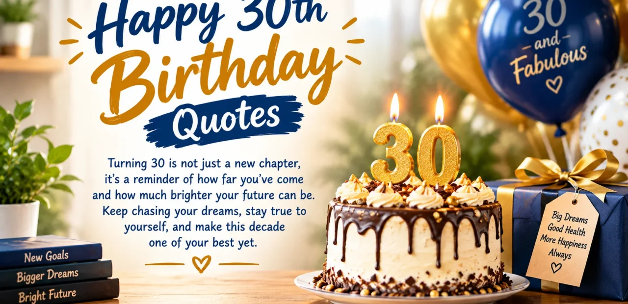 30th Birthday Quotes: Words for the Start of a New Decade