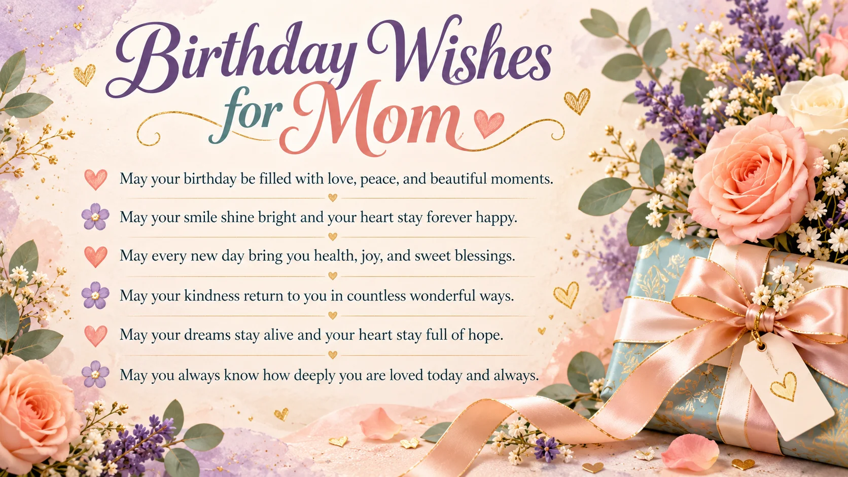 Birthday Wishes for Mom That Say What Cards Can't