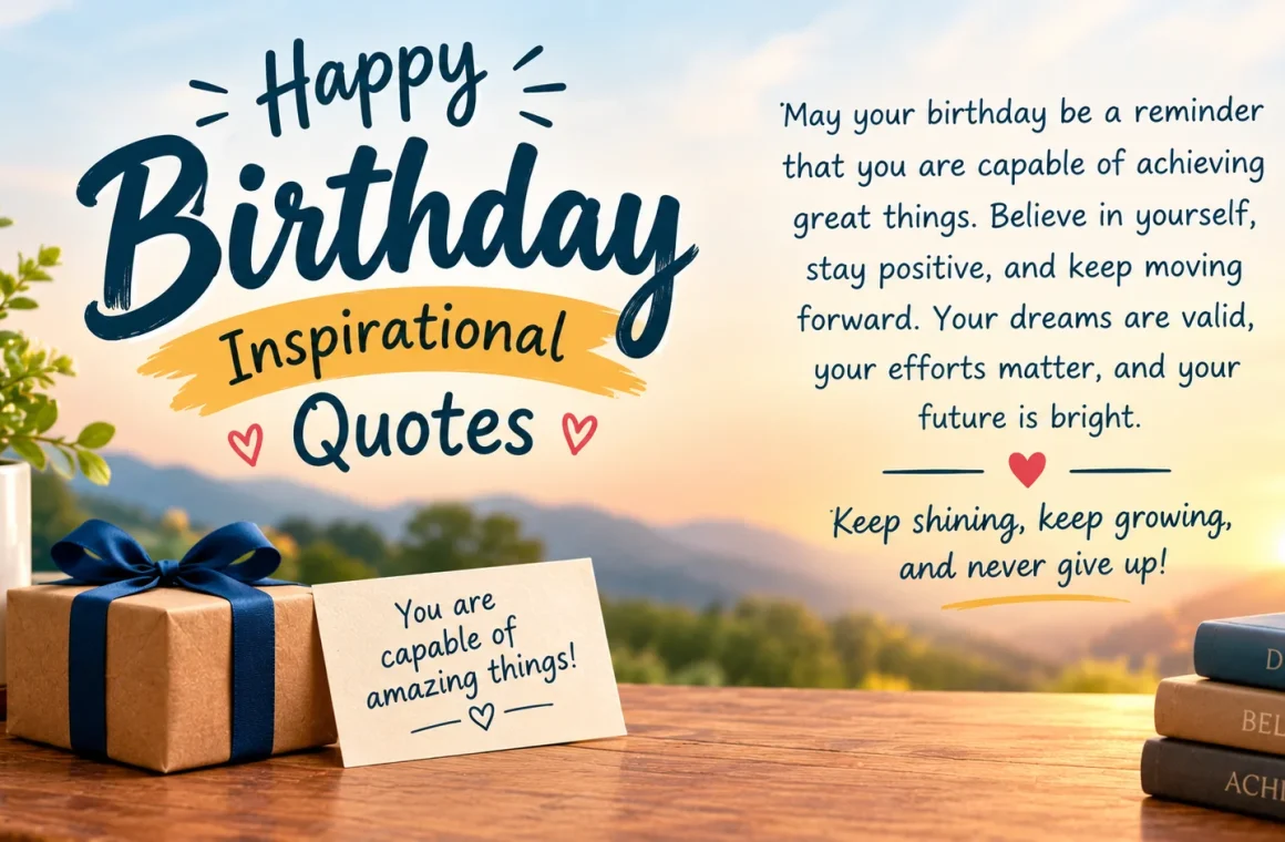Inspirational Birthday Quotes: Words That Say More Than Just “Happy Birthday”