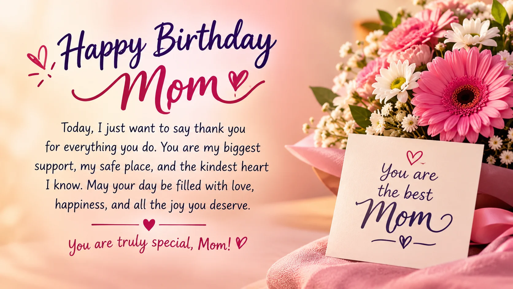 Touching birthday quotes for mom to say out loud, write in a card, or send as a short, honest text.